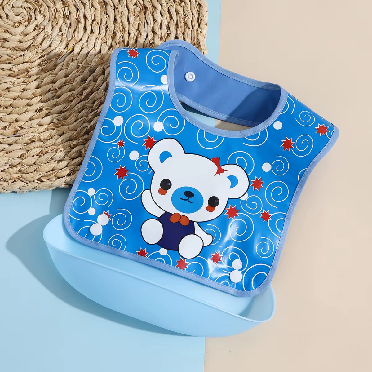 Baby Food Bib Baby Waterproof Bib Three-Dimensional Detachable Food Food Pocket Child Child Saliva Pocket