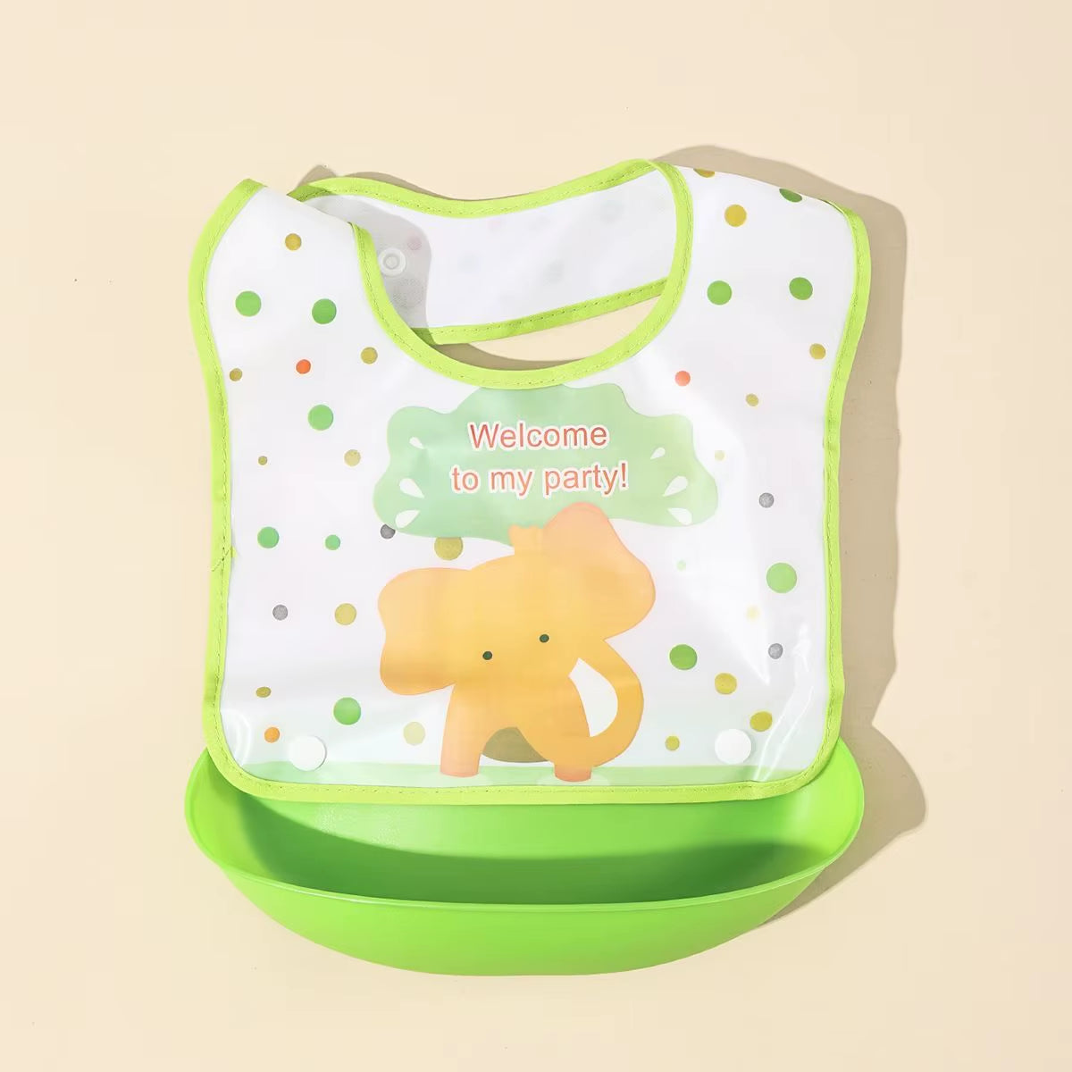 Baby Food Bib Baby Waterproof Bib Three-Dimensional Detachable Food Food Pocket Child Child Saliva Pocket